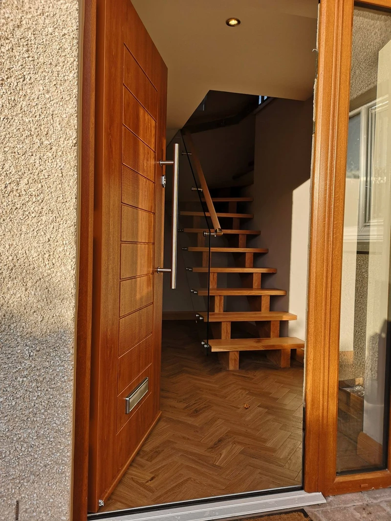 Jamie Robertson Joiners team member working on bespoke joinery in Stirling